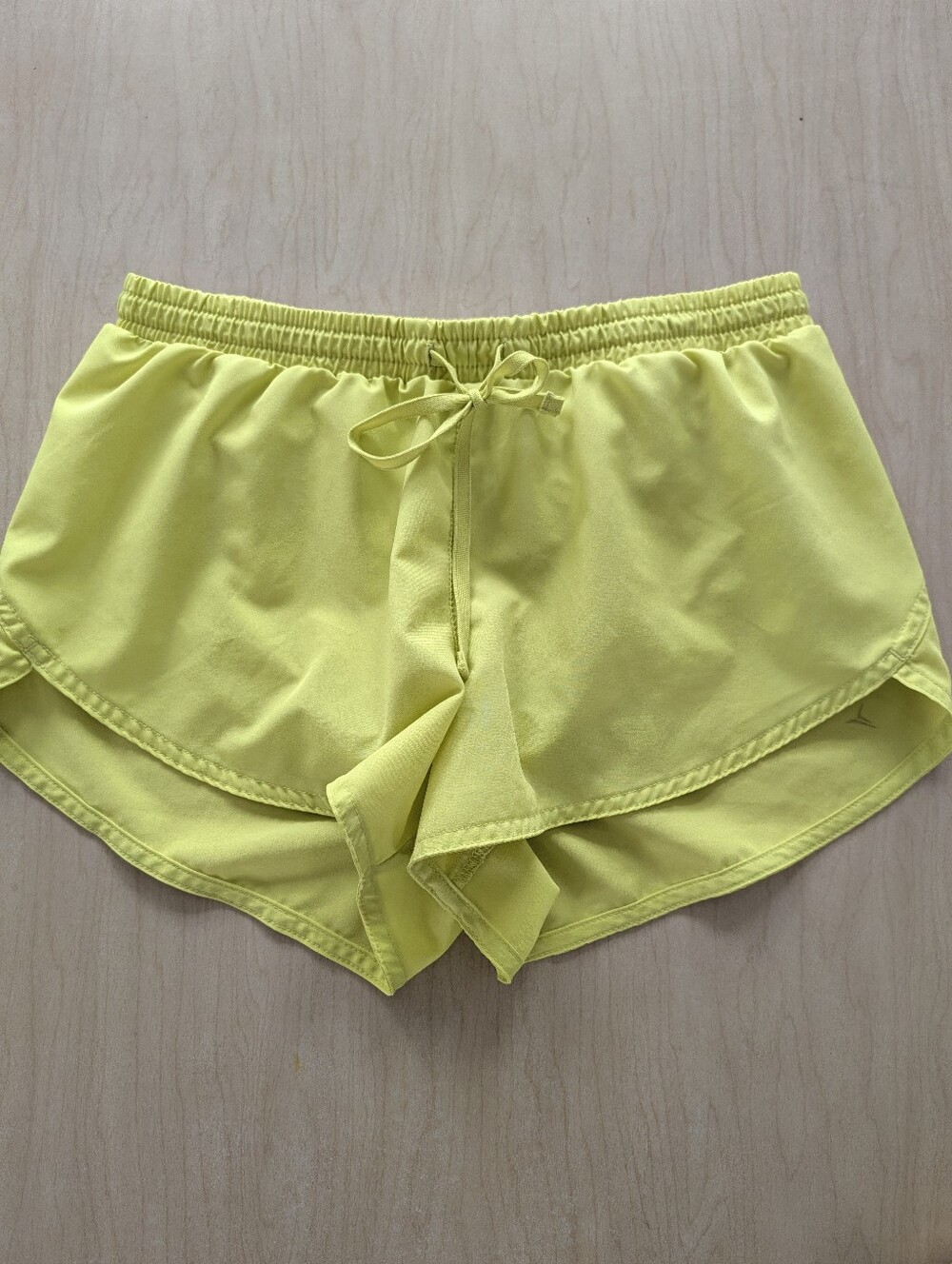 Old Navy Bright Yellow Chartreuse Athletic Drawstring Running Shorts Size XS